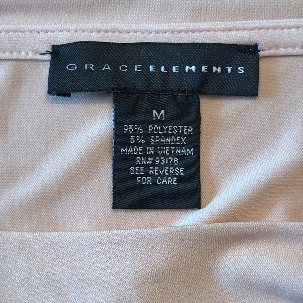 Grace Elements Peach Colored Top Size Medium - image 7